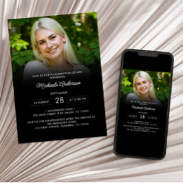 2-Foto's vieren: Life/Funeral/Memorial Kaart