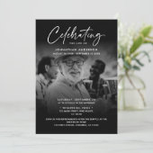 2-Foto's vieren: Life/Funeral/Memorial Kaart (Staand voorkant)