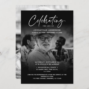 2-Foto's vieren: Life/Funeral/Memorial Kaart