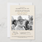 2-Foto's vieren: Life/Funeral/Memorial Kaart (Voorkant)