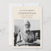 2-Foto's vieren: Life/Funeral/Memorial Kaart (Achterkant)