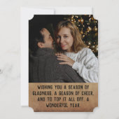 2 foto's Vrolijk kerstfeest Feestdagenkaart (Achterkant)