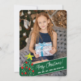 2 foto's Vrolijk kerstfeest Feestdagenkaart