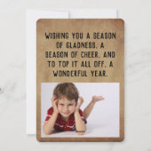 2 foto's Vrolijk kerstfeest Feestdagenkaart (Achterkant)