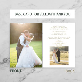2 foto's Wedding Gold Bedankt basis voor Vellum