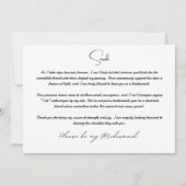 2 foto's Wil je mijn bruidsmeisje zijn? Kaart (Achterkant)