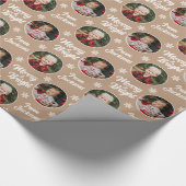 2 Foto's -witte kerst, mooi & helder Cadeaupapier (Hoek)