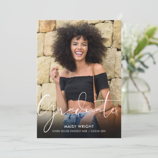 2 Fotoscript Afstuderen Afstuderen Aankondiging (Staand voorkant)