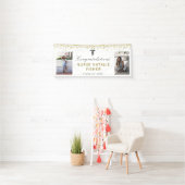 2 Fotoscript Gefeliciteerd Verpleegster Gold Confe Spandoek (Insitu)