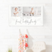 2 Fotoscript Welkom eerste verjaardag Spandoek (Insitu)