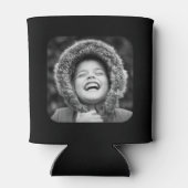 2 Fotosjabloon afgerond dubbelzijdig zwart wit Blikjeskoeler (Achterkant)