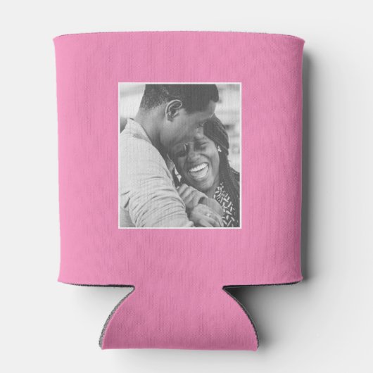 2 Fotosjabloon Double Sided Hot Roze Blikjeskoeler (Achterkant)