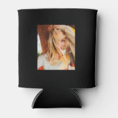 2 Fotosjabloon dubbelzijdig zwart Blikjeskoeler (Voorkant)