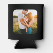 2 Fotosjabloon met dubbelzijdig ziend zwart Blikjeskoeler (Voorkant)