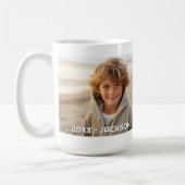 2 Fotosjabloon Modern Minimal met aangepaste tekst Koffiemok (Links)