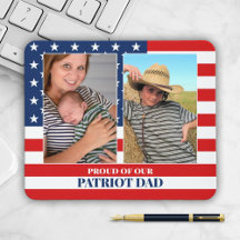 2 Fotosjabloon Muismat vaderfamilie patriot