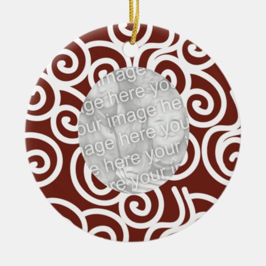 2 Fotosnoepriet Fancy siermiddel Keramisch Ornament (Voorkant)