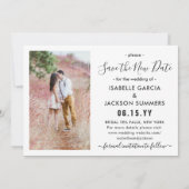 2 Fotowijziging van plannen bruiloft nieuwe jaar f Save The Date (Achterkant)