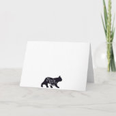 2 Franse buldoggen in het gras Bedankkaart (Achterkant)