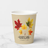 2 - Friendsgiving  Papieren Bekers (Achterkant)