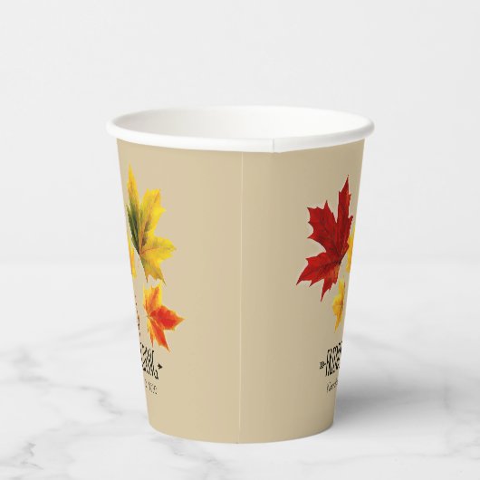 2 - Friendsgiving  Papieren Bekers (Rechts)