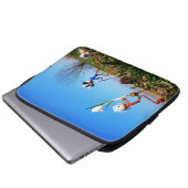 2 Fubby's die een bol krokus planten. Laptop Sleeve (Voorkant onderkant)