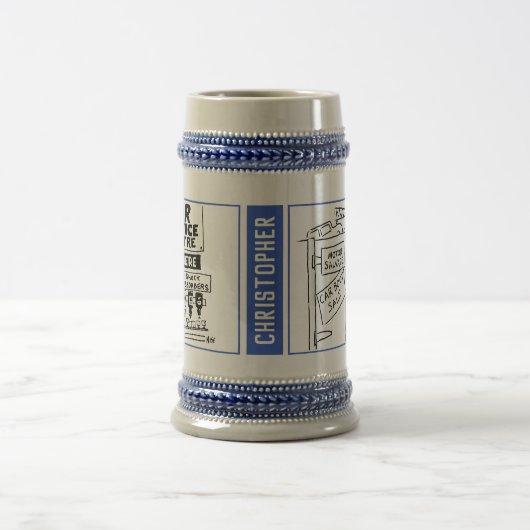 2 Fun Car Auto Gevoelige Cartoons om zich aan te p Bierpul (Center)