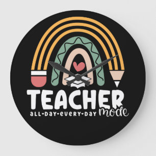 2- Funny Teacher Mode Teaching Gift for Teacher Grote Klok