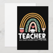 2- Funny Teacher Mode Teaching Gift for Teacher Kaart (Voorkant / Achterkant)