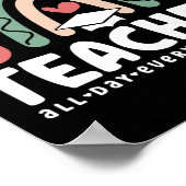 2- Funny Teacher Mode Teaching Gift for Teacher Poster (Hoek)