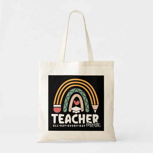 2- Funny Teacher Mode Teaching Gift for Teacher Tote Bag (Voorkant)