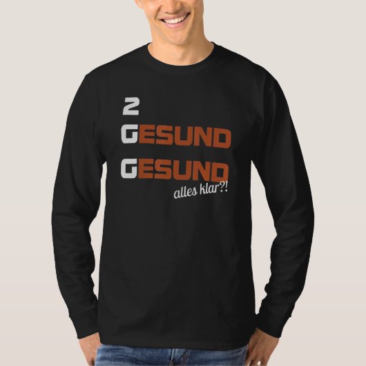 2 g Regelcontrole gevaccineerd genesen getest T-shirt (Voorkant)