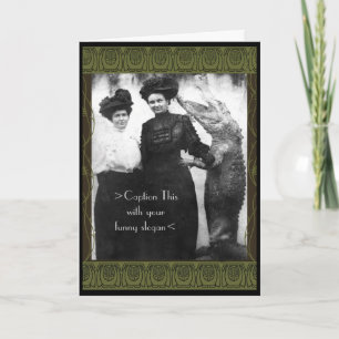 2 Gals en een Titel Gator dit zelf Kaart