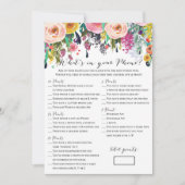 2 Games Flower Garden Vrijgezellenfeest Game 5x7 Kaart (Voorkant)