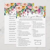 2 Games Flower Garden Vrijgezellenfeest Game 5x7 Kaart (Voorkant / Achterkant)