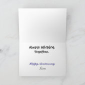 2 Gay Stickmen Romantisch Wenskaart Aanpassen! Feestdagen Kaart (Binnen)