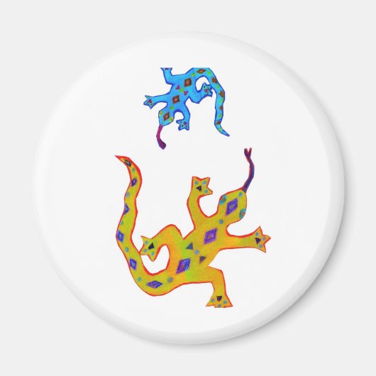 2 Geckos Magneet (Voorkant)