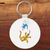 2 Geckos Sleutelhanger (Voorkant)
