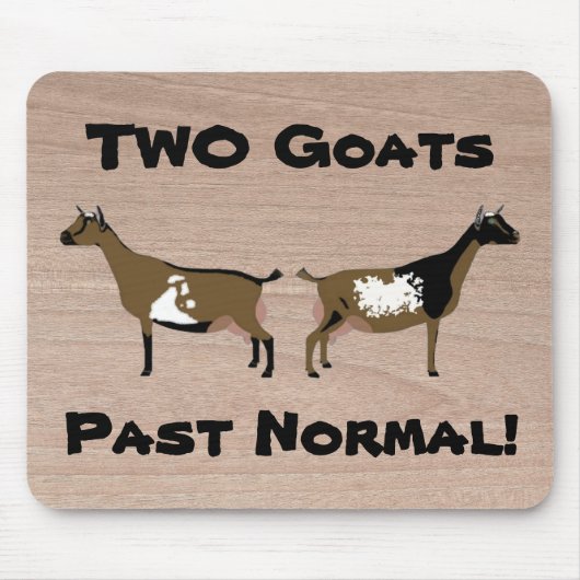 2 Geiten zijn normaal gesproken! - Nigerian Dwarf  Muismat (Voorkant)