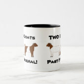 2 Geiten zijn normaal gesproken! - vleesgeiten Tweekleurige Koffiemok (Center)