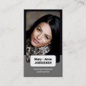 2 gekleurde klassieke werkzoekende Classy minimali Visitekaartje (Voorkant)