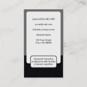 2 gekleurde klassieke werkzoekende Classy minimali Visitekaartje (Achterkant)