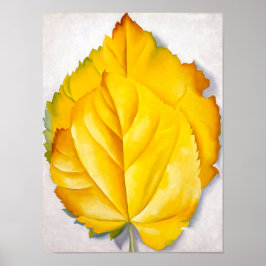 2 Gele Bladeren | Georgia O'Keeffe | Poster