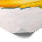 2 gele bladeren | Georgia O'Keeffe | Poster (Hoek)