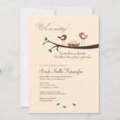 2 Gele Eggs Twins Baby shower Invitation Kaart (Voorkant)