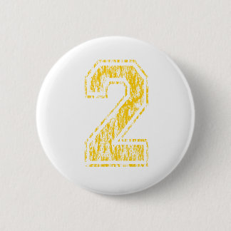 #2 Gele Varsiteit Ronde Button 5,7 Cm