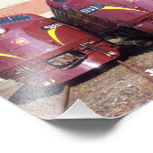 2 gerestaureerde treinen van Pennsylvania Foto Afdruk (Hoek)