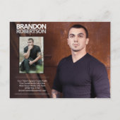 2 gesteunde 3 promotieacties voor fotomodellen briefkaart (Achterkant)