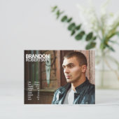 2 gesteunde 3 promotieacties voor fotomodellen briefkaart (Staand voorkant)