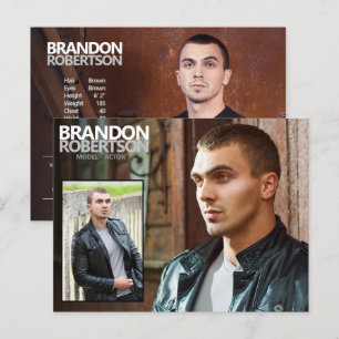 2 gesteunde 3 promotieacties voor fotomodellen briefkaart